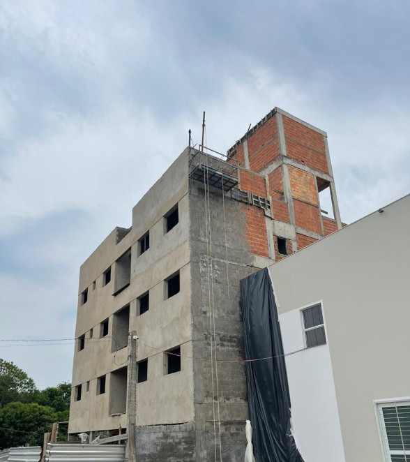 Foto solarium andamento da obra